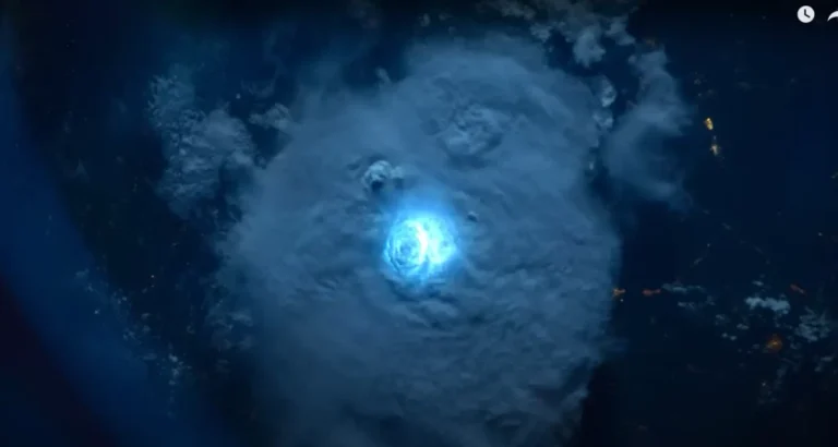 What does lightning look like from space?
